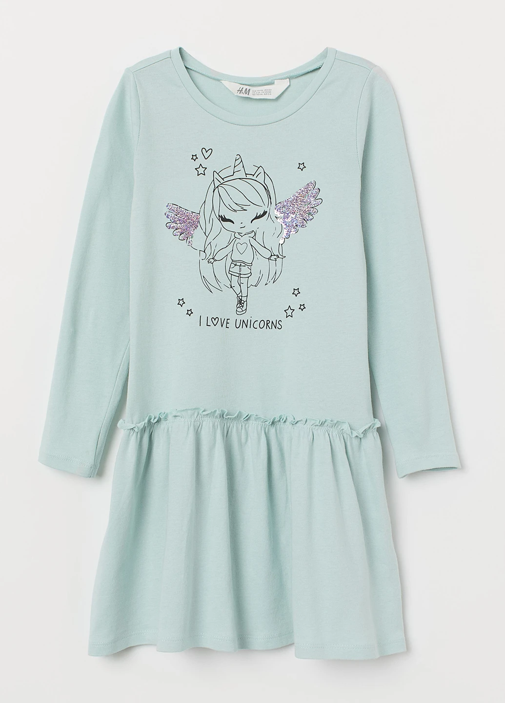 Мятное платье H&M (187655628)