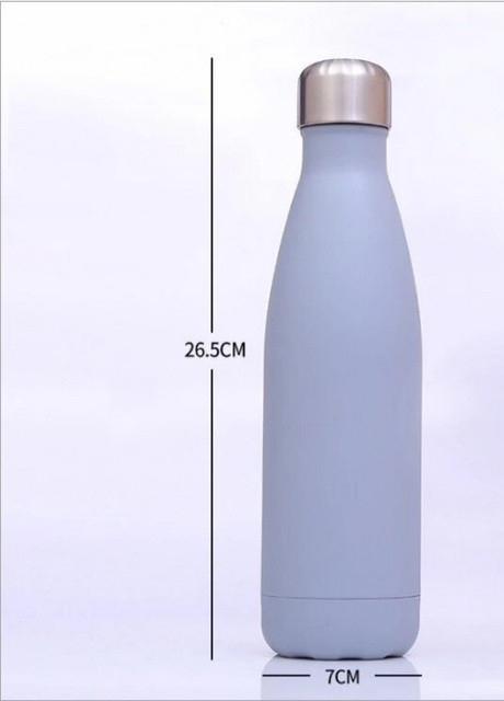 Металлическая термо бутылка, 500 мл, белая More (253856173)