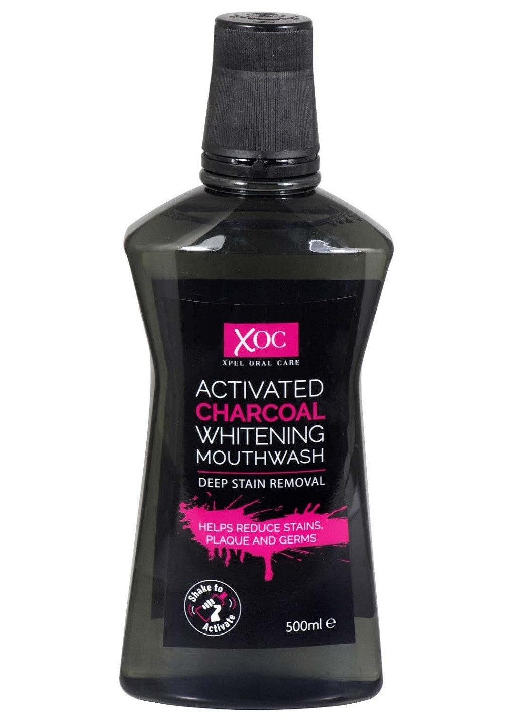 Ополіскувач Activated Charcoal Whitening Mouthwash 500 мл Xpel Marketing Ltd (254710358)