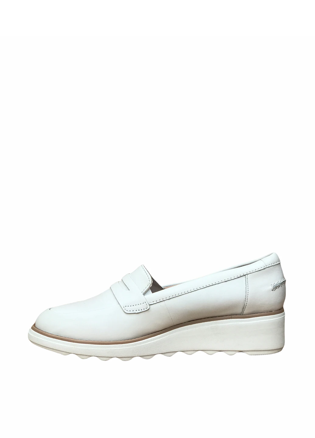 Clarks Туфлі білий з натуральна шкіра, — демісезон (252011515)