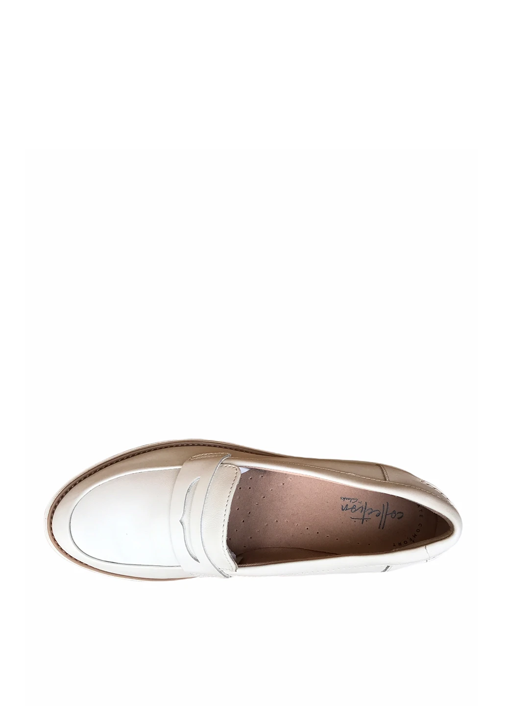 Clarks Туфлі білий з натуральна шкіра, — демісезон (252011515)