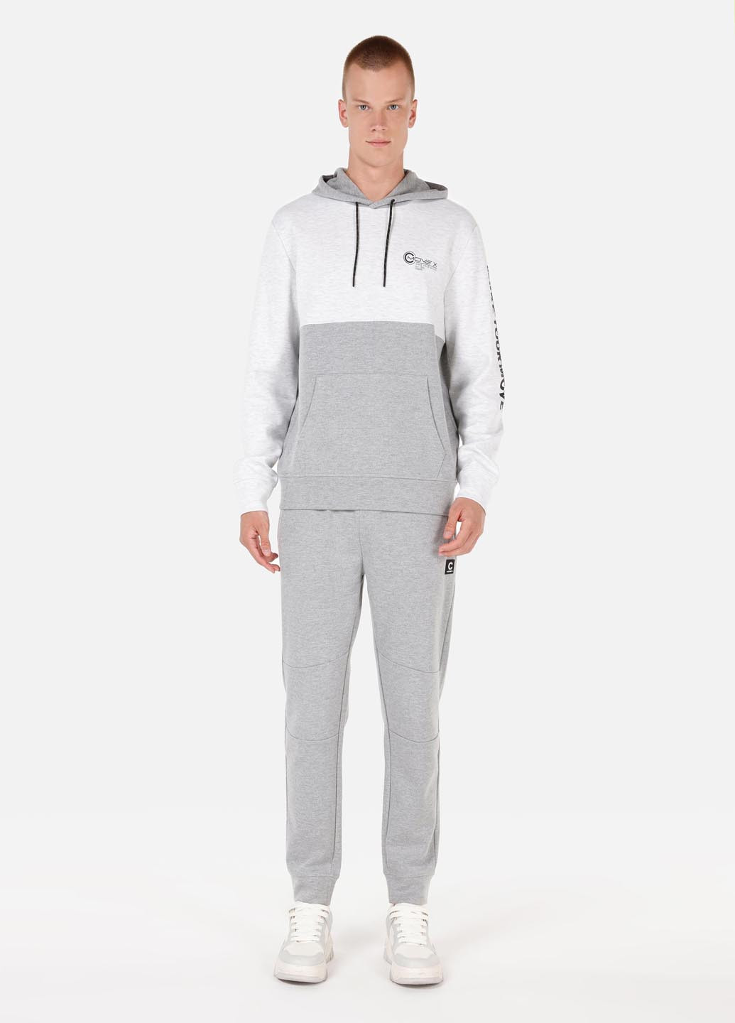 Светло-серые спортивные, кэжуал демисезонные джоггеры брюки Colin's