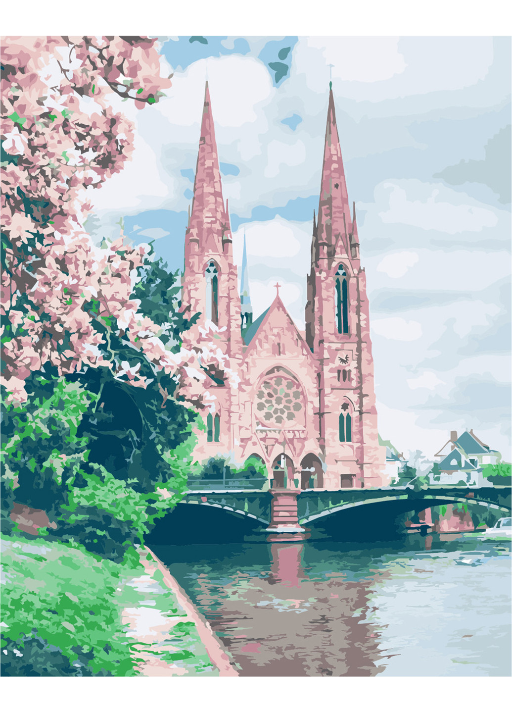 Картина по номерам "Собор у Франції" 40х50 см ArtStory (252131287)