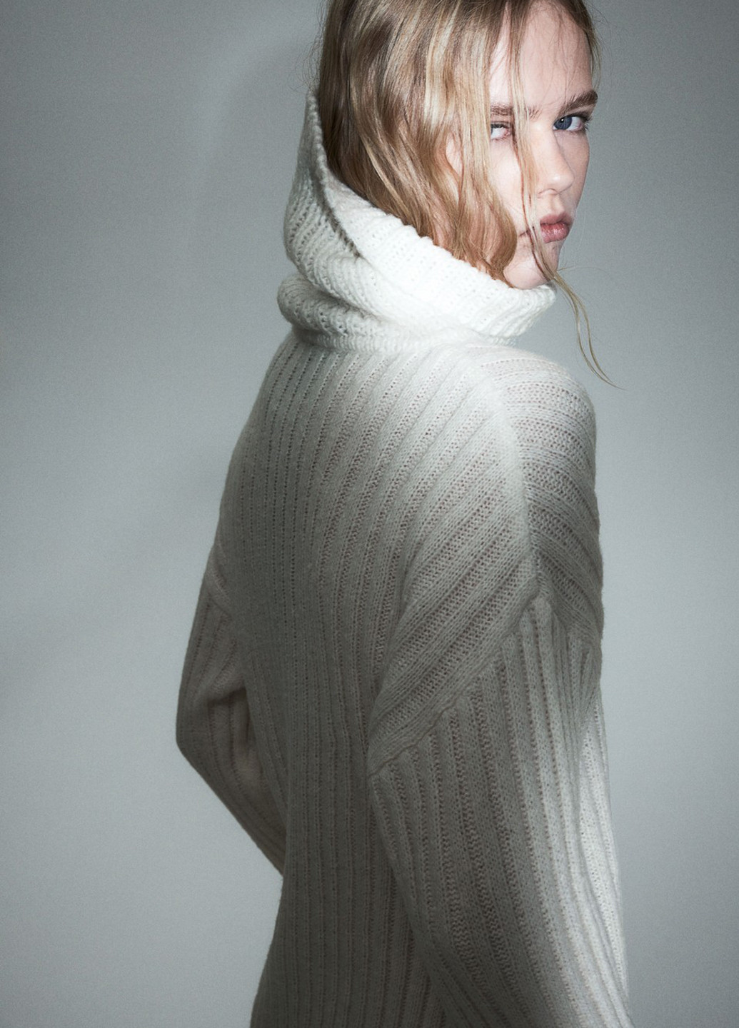 Кремова кежуал сукня сукня светр H&M однотонна