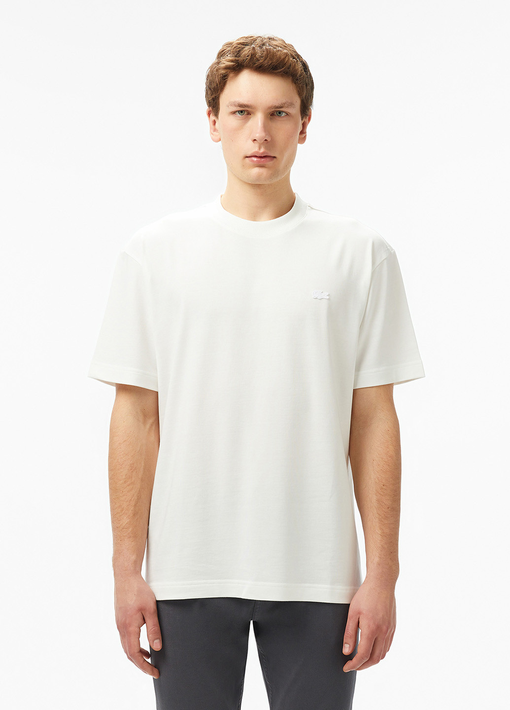 Белая футболка Lacoste