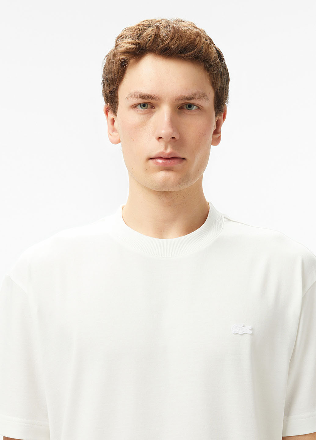 Белая футболка Lacoste