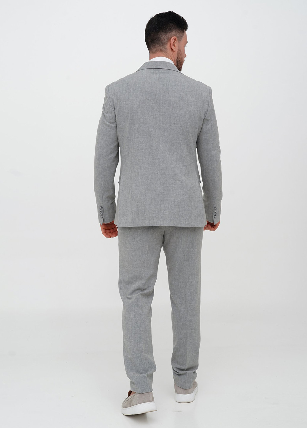 Сірий демісезонний костюм (піджак, штани) брючний Trend Collection