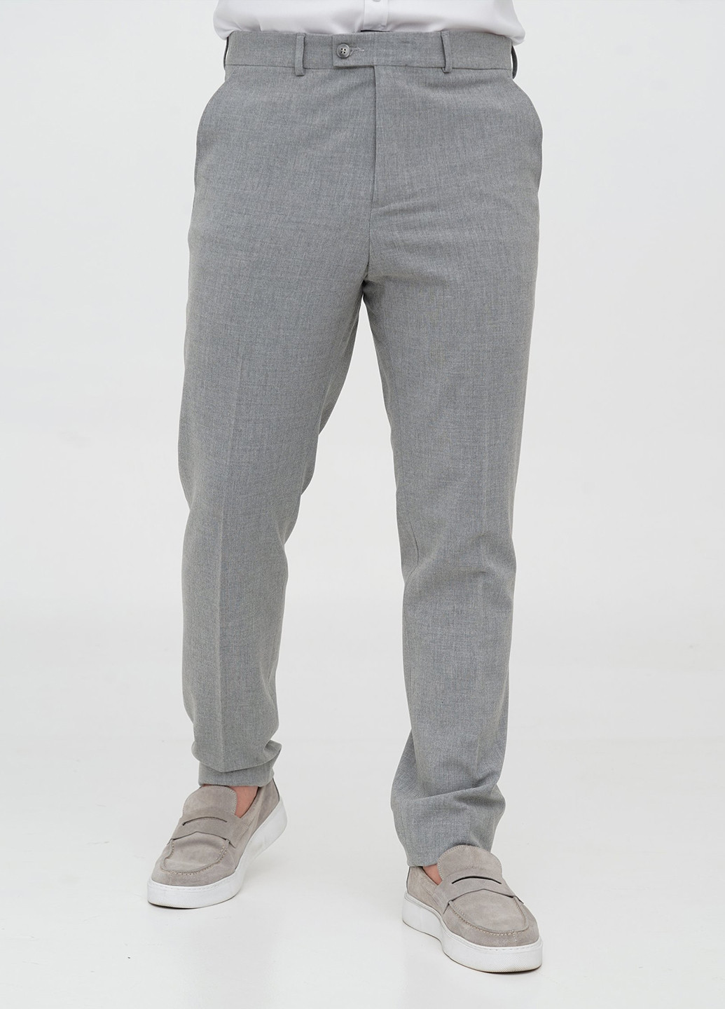 Сірий демісезонний костюм (піджак, штани) брючний Trend Collection