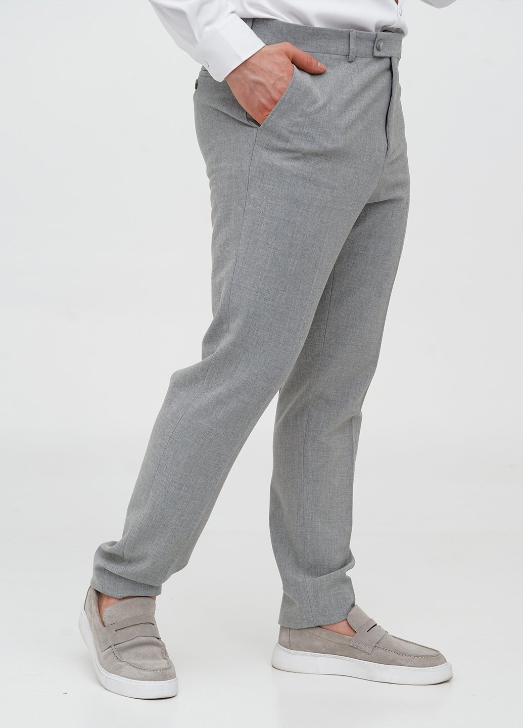 Сірий демісезонний костюм (піджак, штани) брючний Trend Collection