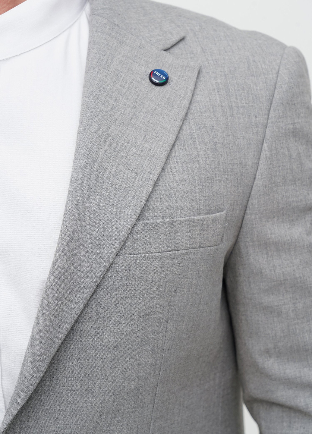 Сірий демісезонний костюм (піджак, штани) брючний Trend Collection