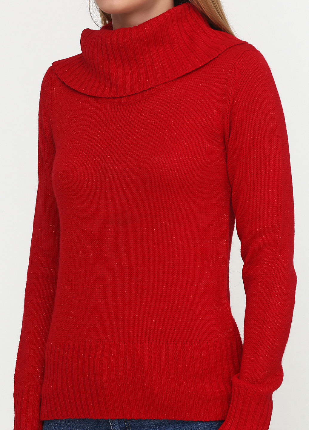Червоний демісезонний пуловер хомут Faded Glory
