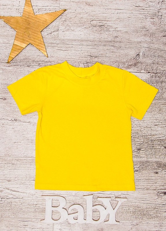 Желтая летняя футболка детская Носи своє 6021