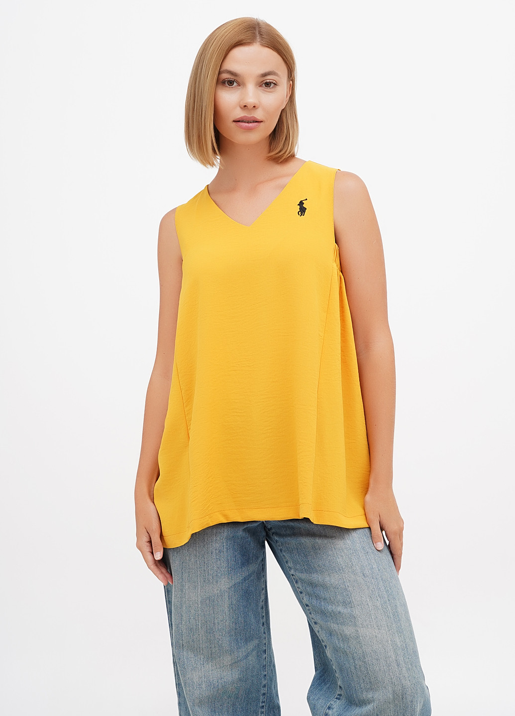 Горчичная блуза Ralph Lauren