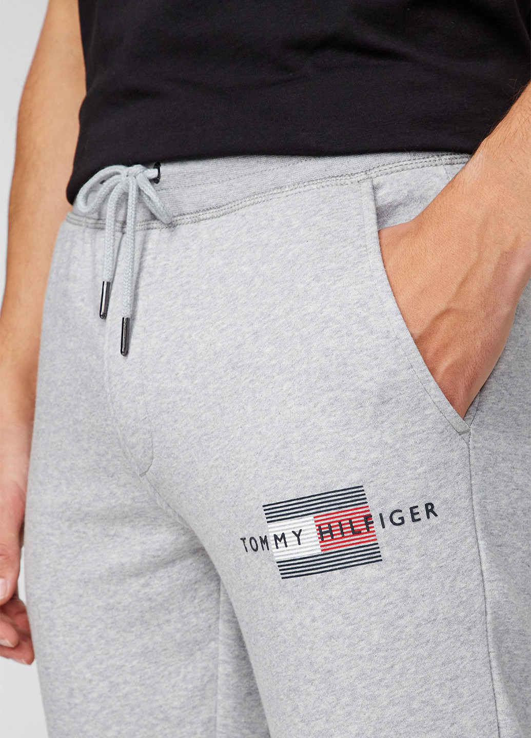 Серые спортивные демисезонные джоггеры брюки Tommy Hilfiger