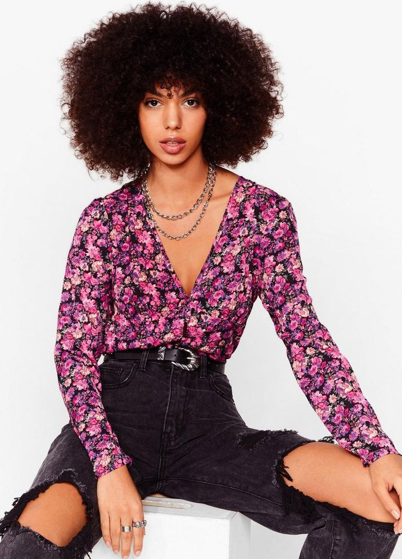 Комбінована блуза Nasty Gal