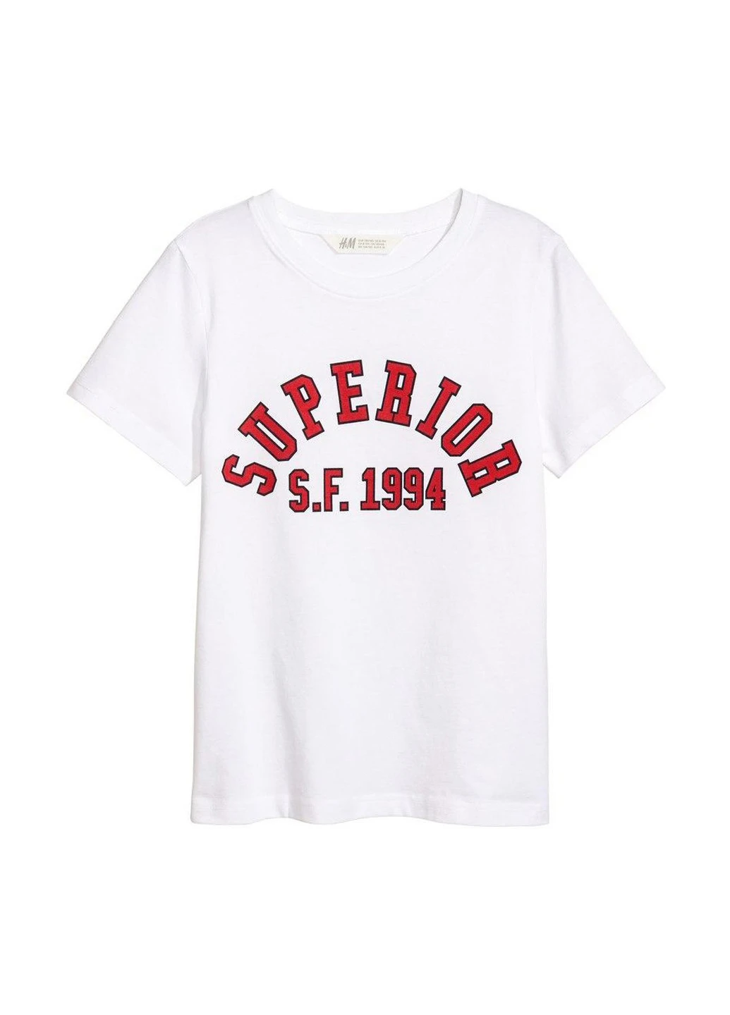 Біла літня футболка H&M