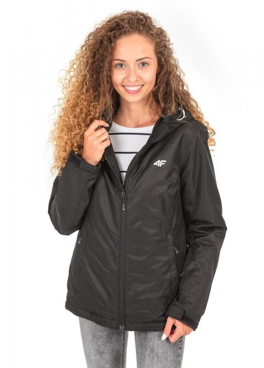 Чорна куртка лижна жіноча чорний (h4z17-kudn001-60) 4F