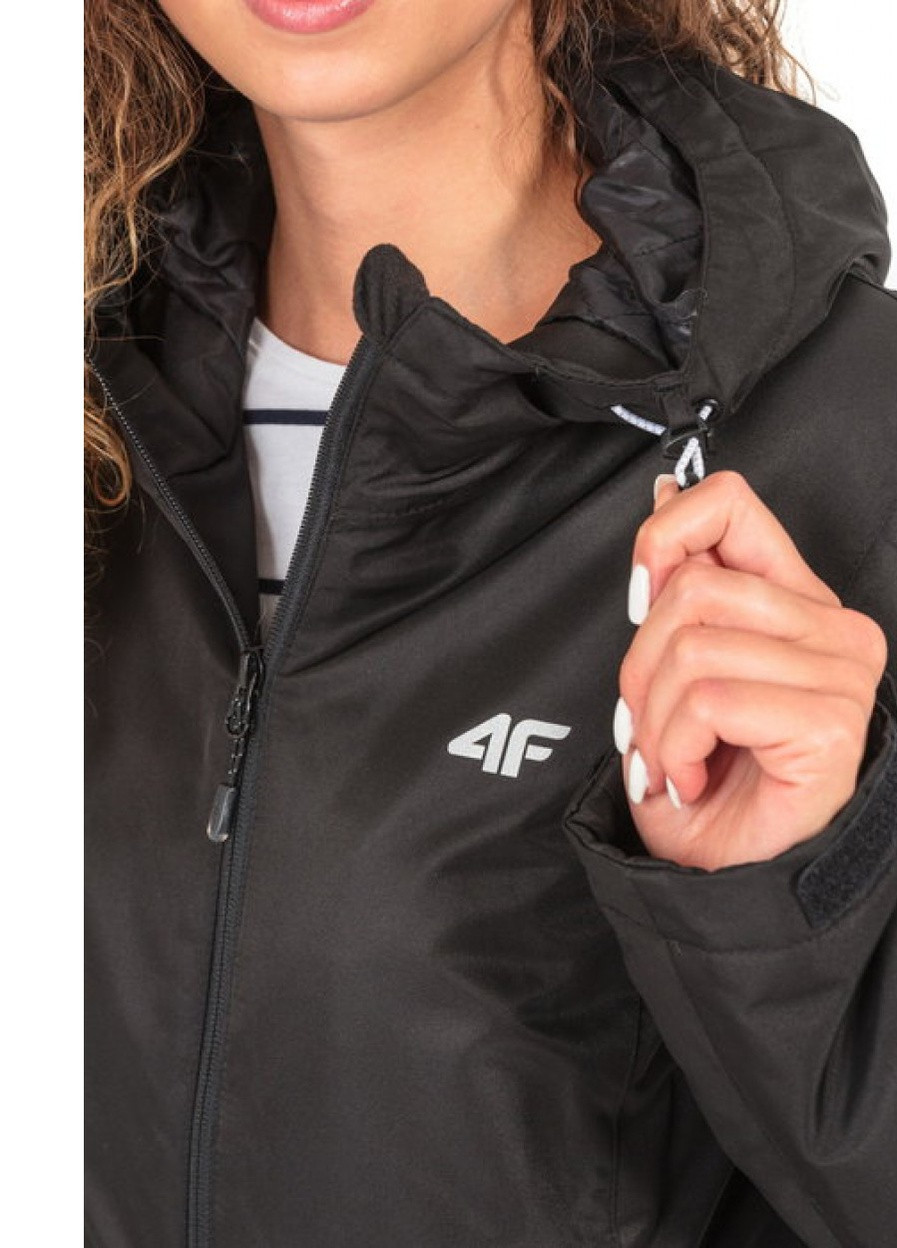 Чорна куртка лижна жіноча чорний (h4z17-kudn001-60) 4F