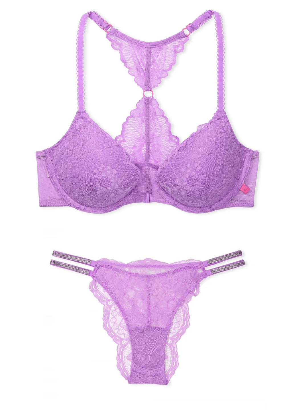 Сиреневый демисезонный комплект (бюстгальтер, трусики) Victoria's Secret