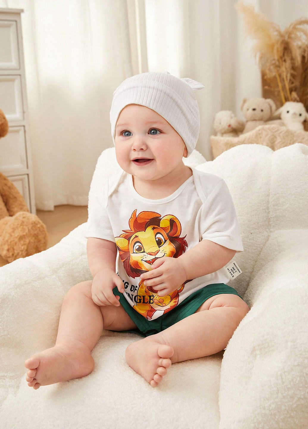 Комбінований літній комплект (футболка, шорти) SHEIN