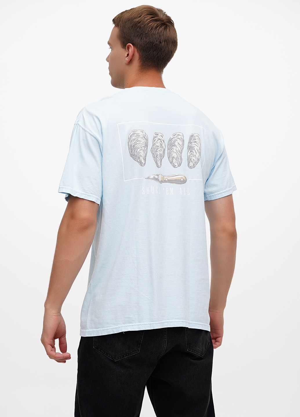 Голубая футболка Comfort Colors