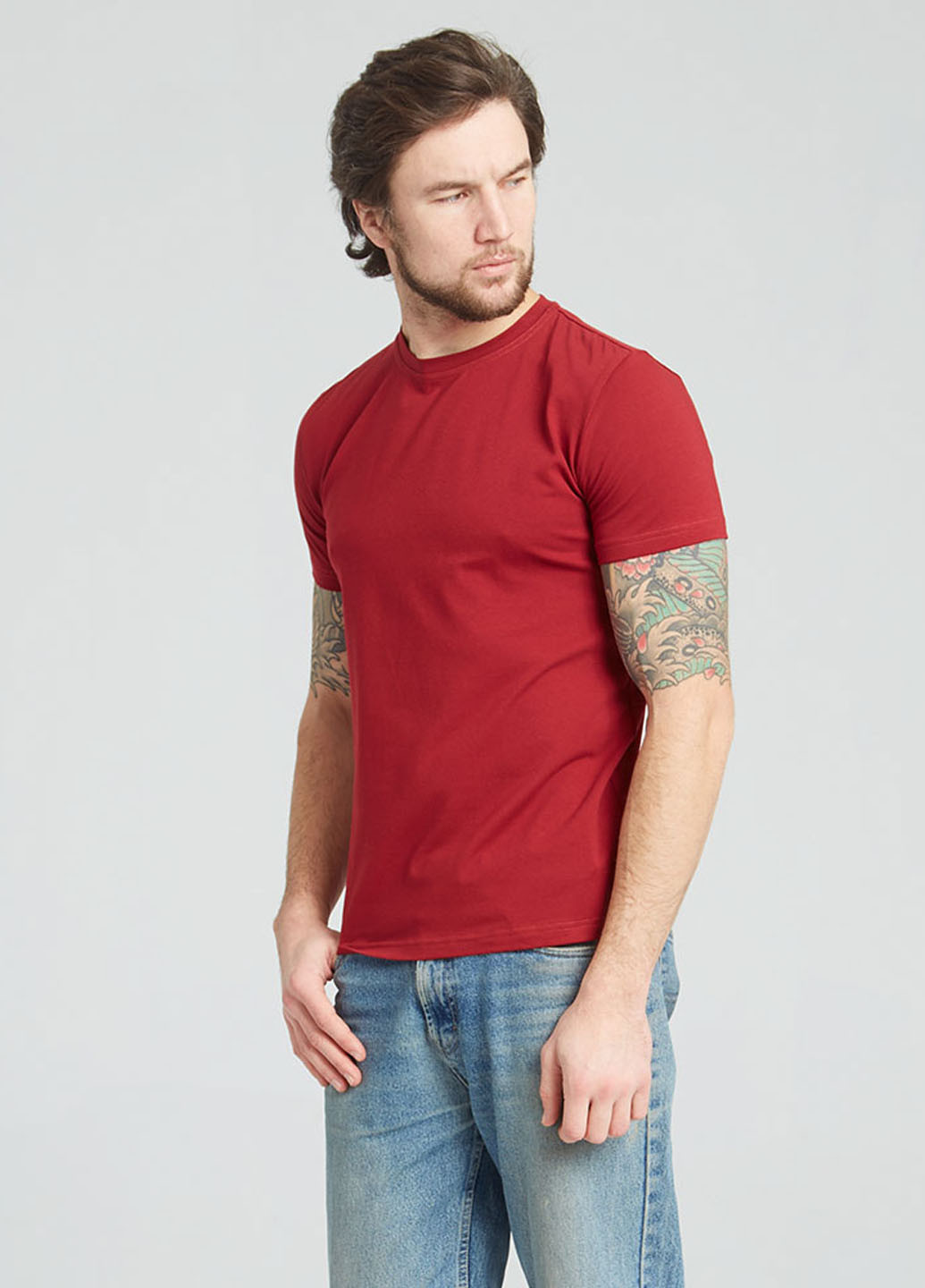 Темно-червона футболка Promin