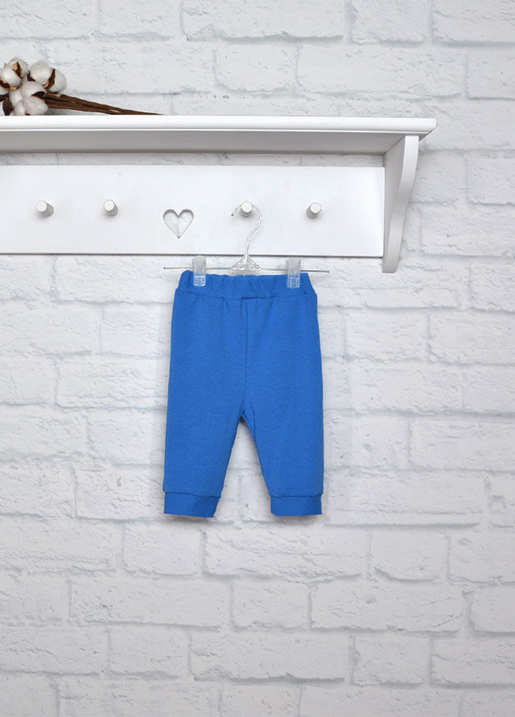 Синие домашние демисезонные брюки Blanka
