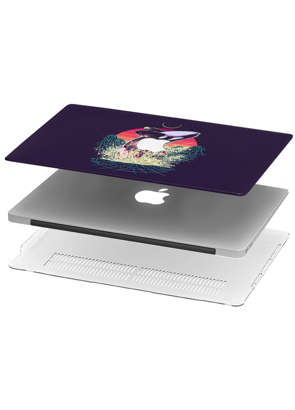 Чохол пластиковий для Apple MacBook 12 A1534/A1931 Арт кит (Art whale) (3365-2171) MobiPrint (218987366)