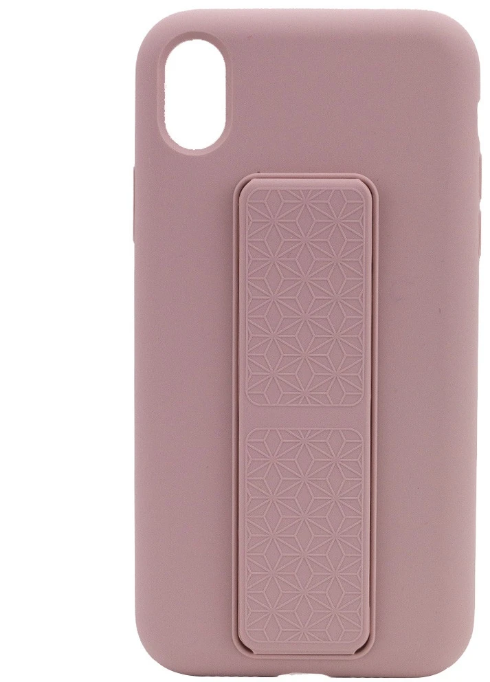 Чехол Silicone Case Hand Holder для Apple iPhone XS Max (6.5') Розовый / Pink Sand (is_00000041594_4) Epik (229725787)