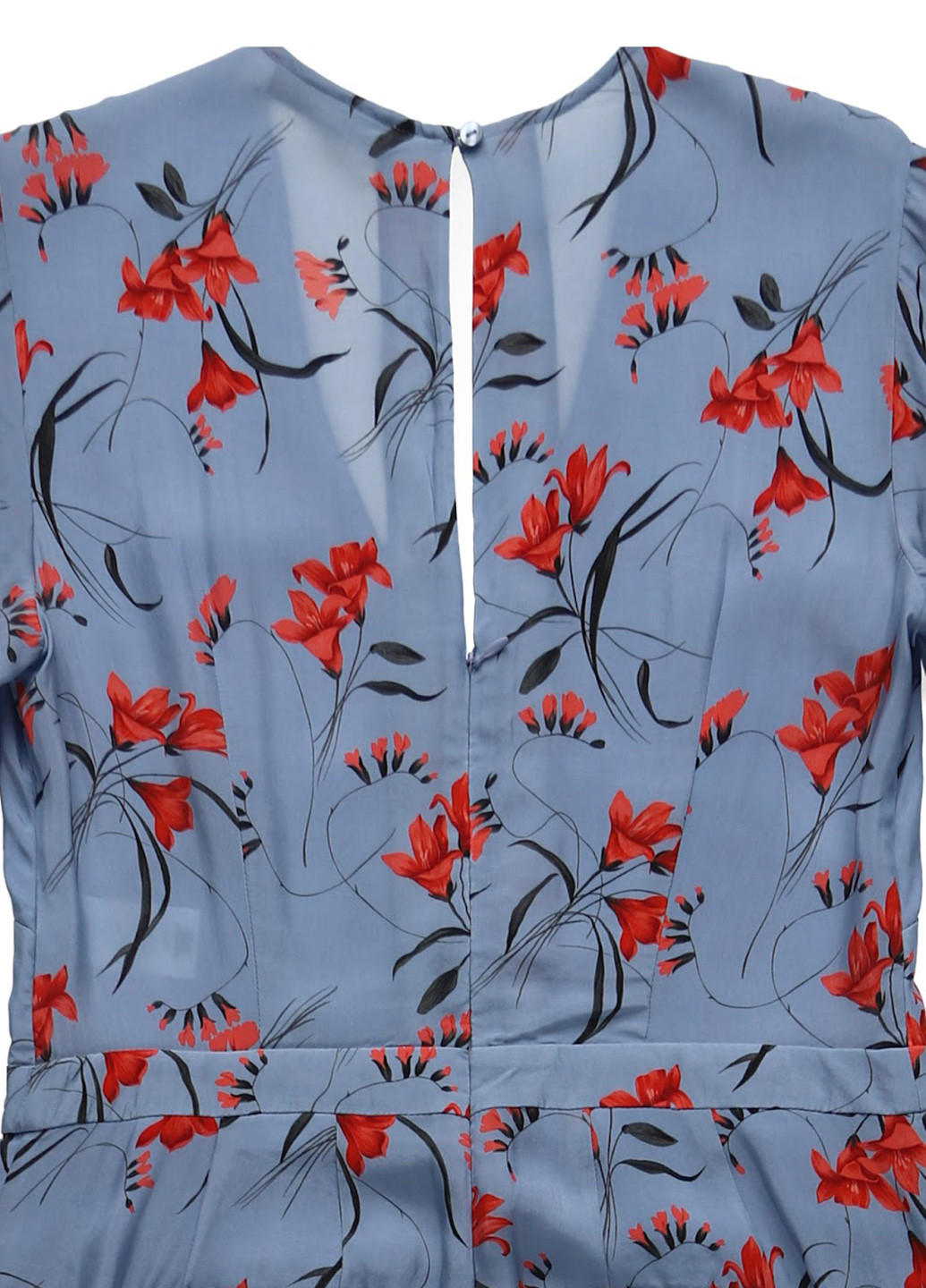 Комбинезон Ivy & Oak комбинезон-брюки цветочный голубой кэжуал купро