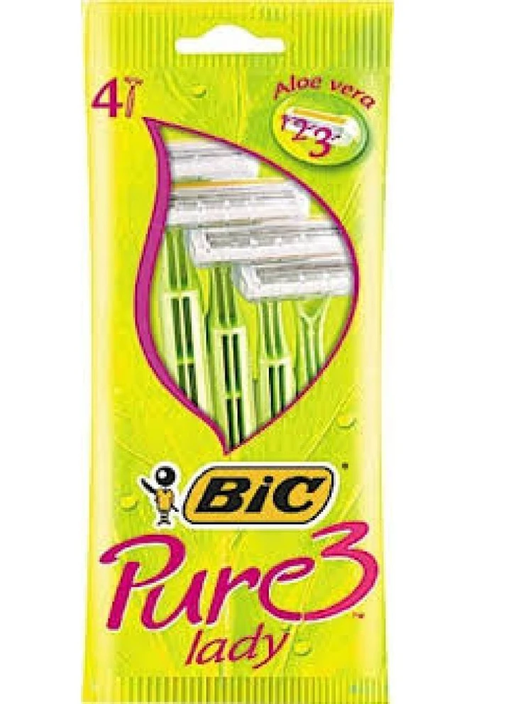 Набор бритв без сменных картриджей Pure 3 Lady 4 шт Bic (248671115)