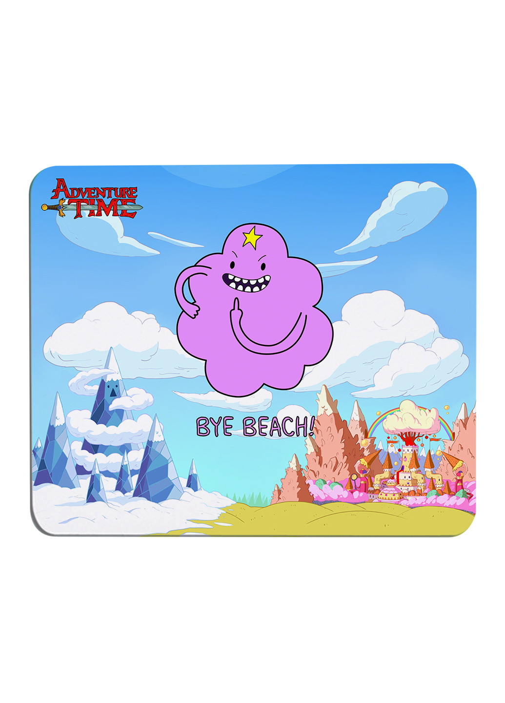 Коврик для мышки Принцесса пупырка Время приключений (Adventure Time) (25108-1578) 29х21 см MobiPrint (224437283)