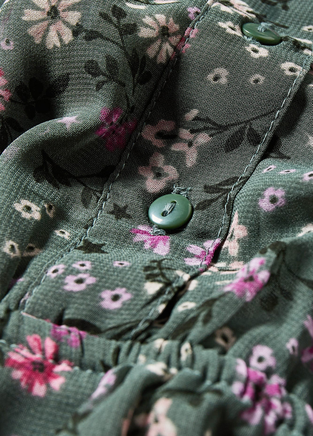 Зелена кежуал сукня кльош C&A з квітковим принтом