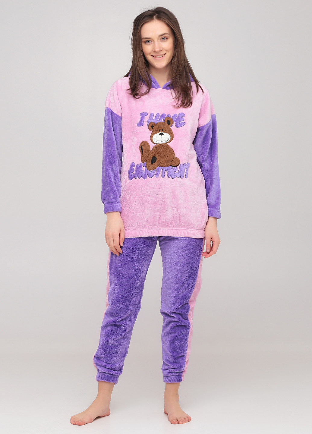 Фіолетова всесезон піжама (худи, штани) Boyraz