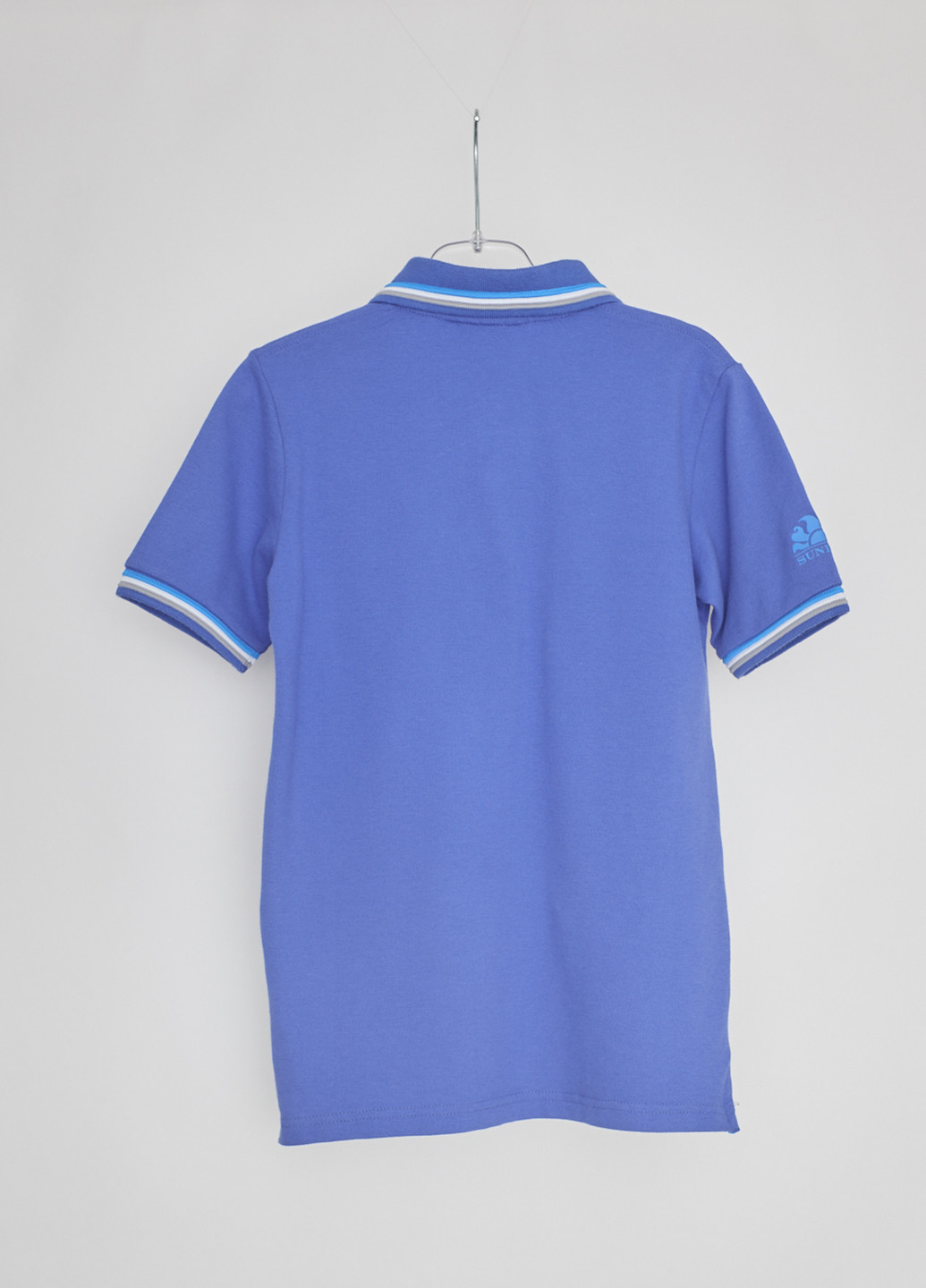 Голубой детская футболка-поло для мальчика Sundek однотонная