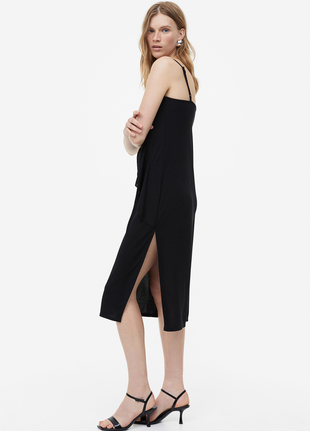 Чорна вечірня сукня футляр H&M однотонна