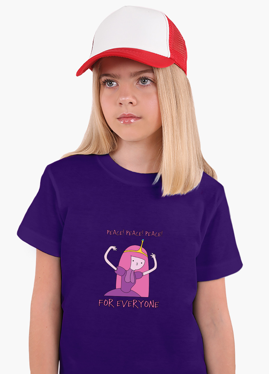 Фиолетовая демисезонная футболка детская принцесса бубульгум время приключений (adventure time)(9224-1576) MobiPrint