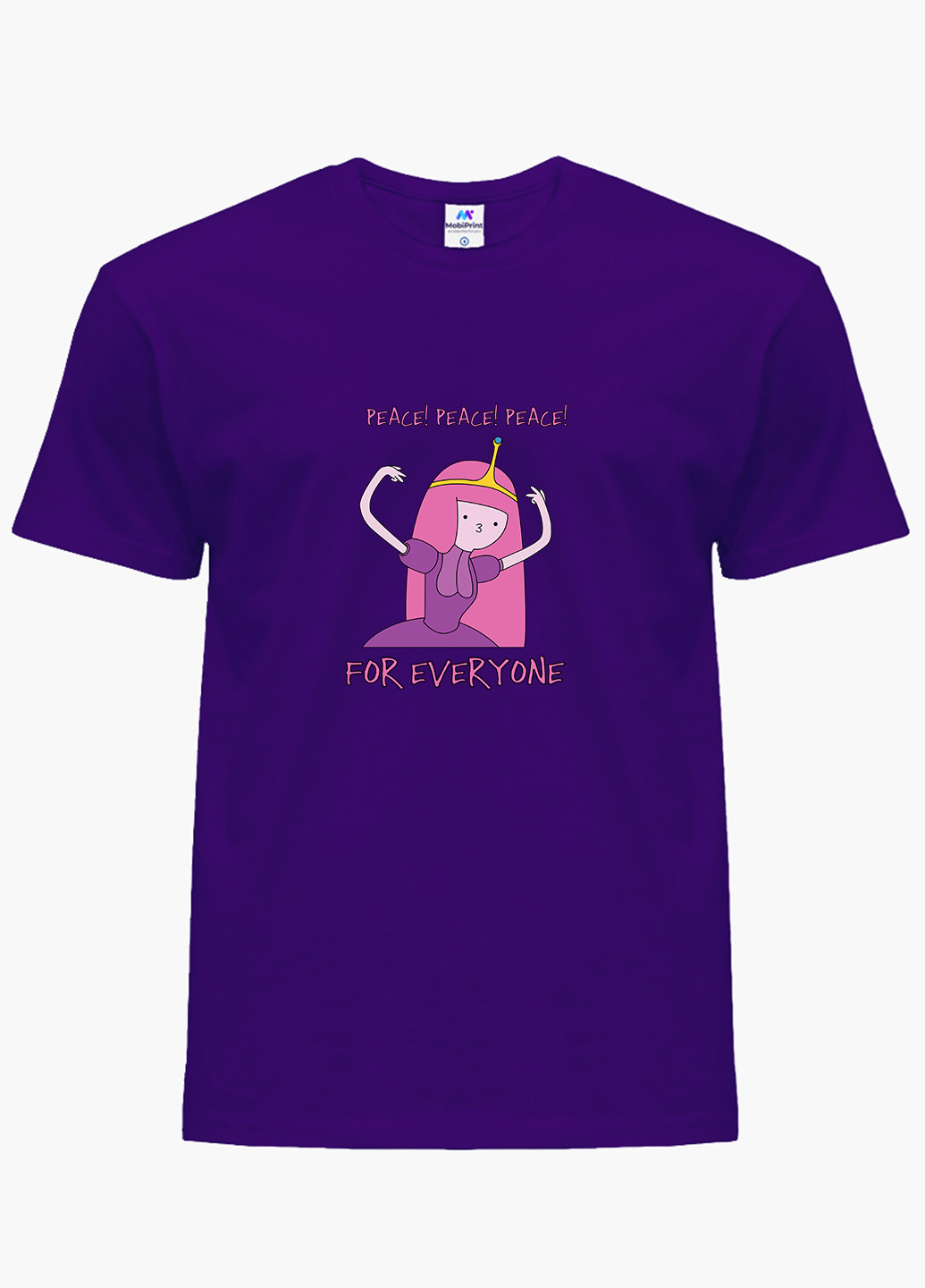 Фиолетовая демисезонная футболка детская принцесса бубульгум время приключений (adventure time)(9224-1576) MobiPrint