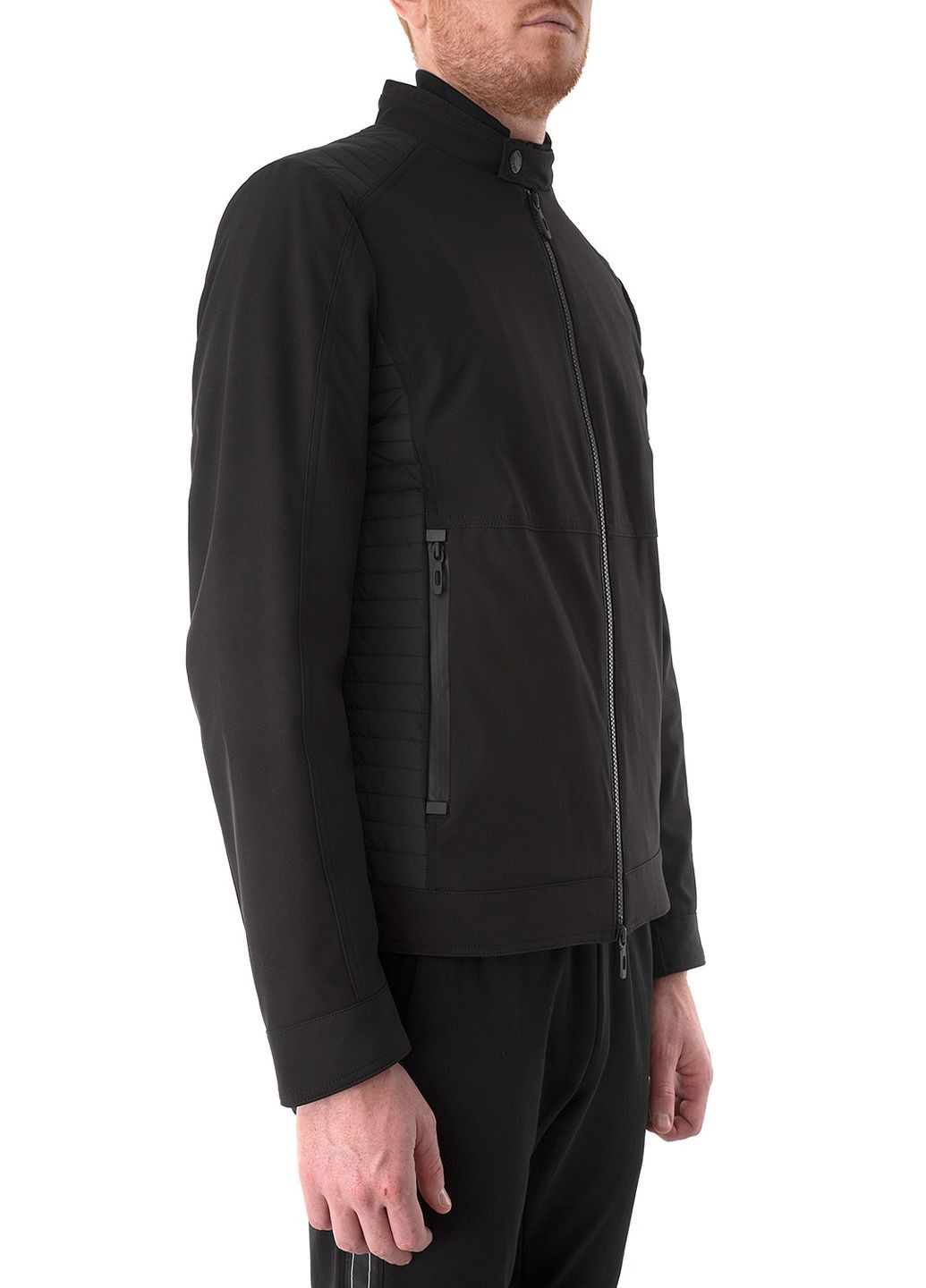Чорна демісезонна куртка чоловіча Antony Morato