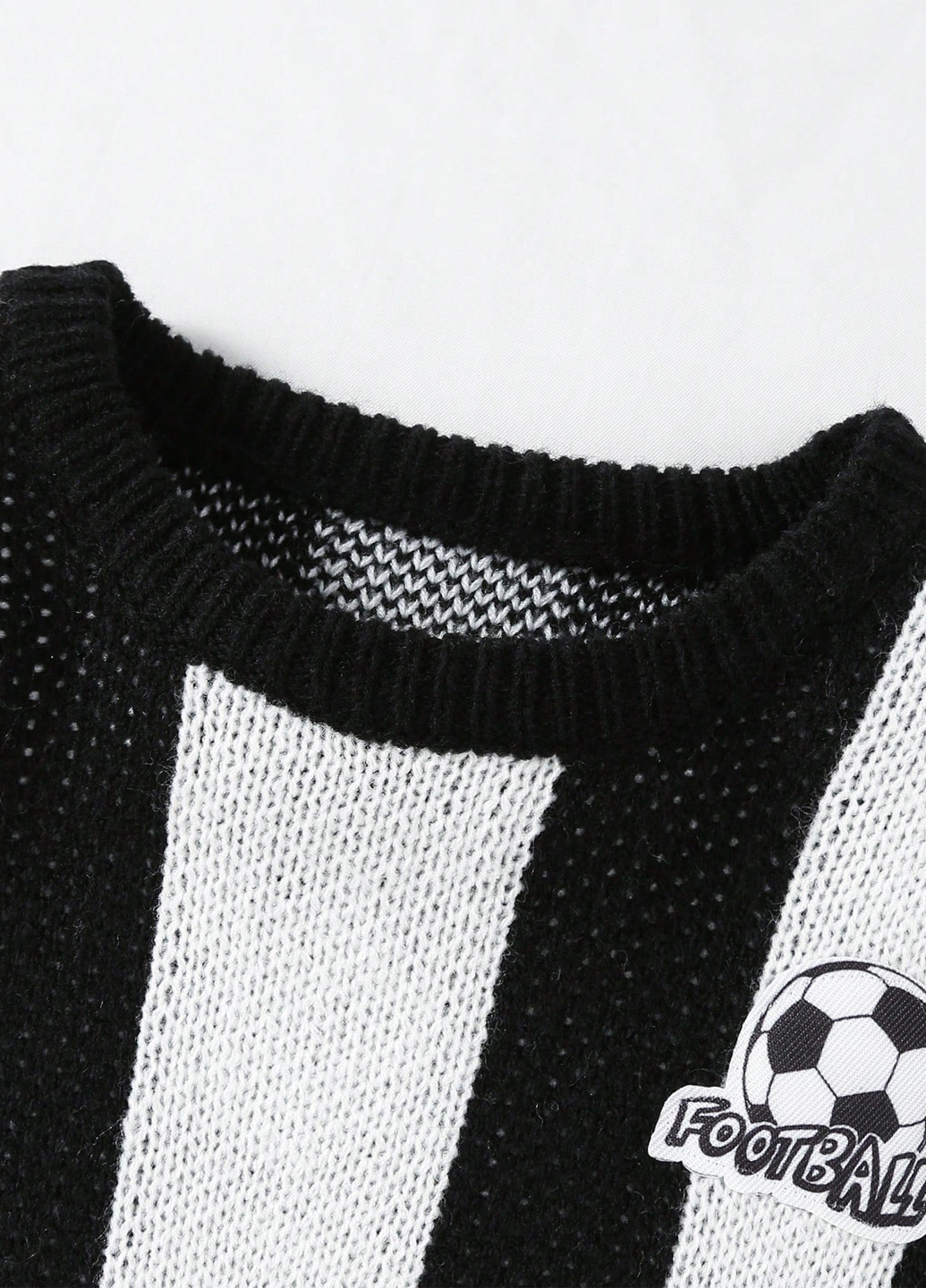 Чорно-білий демісезонний джемпер джемпер SHEIN