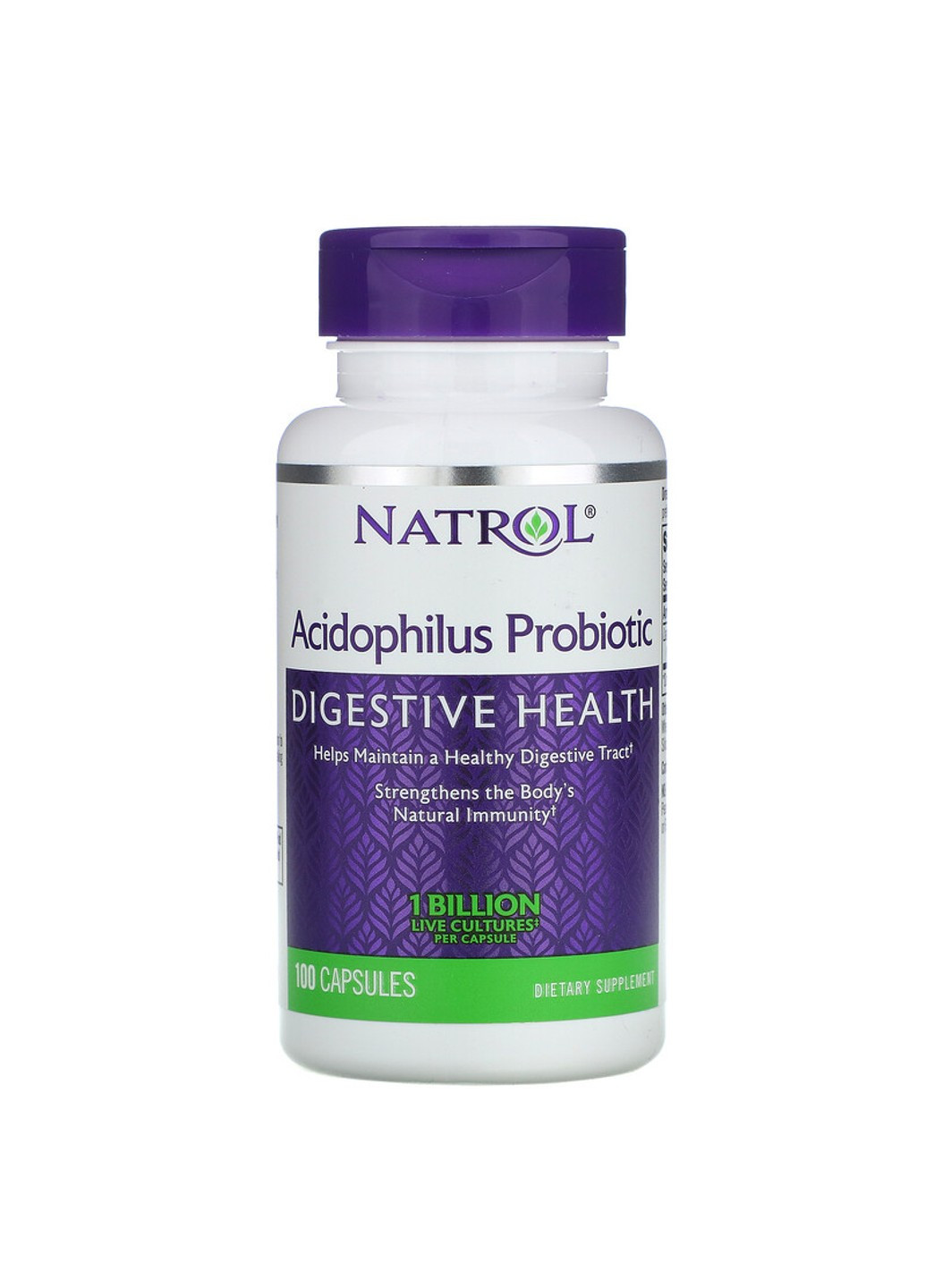 Пробиотики Acidophiuss Probiotic 1 Billion 100 капсул Natrol (255408547)