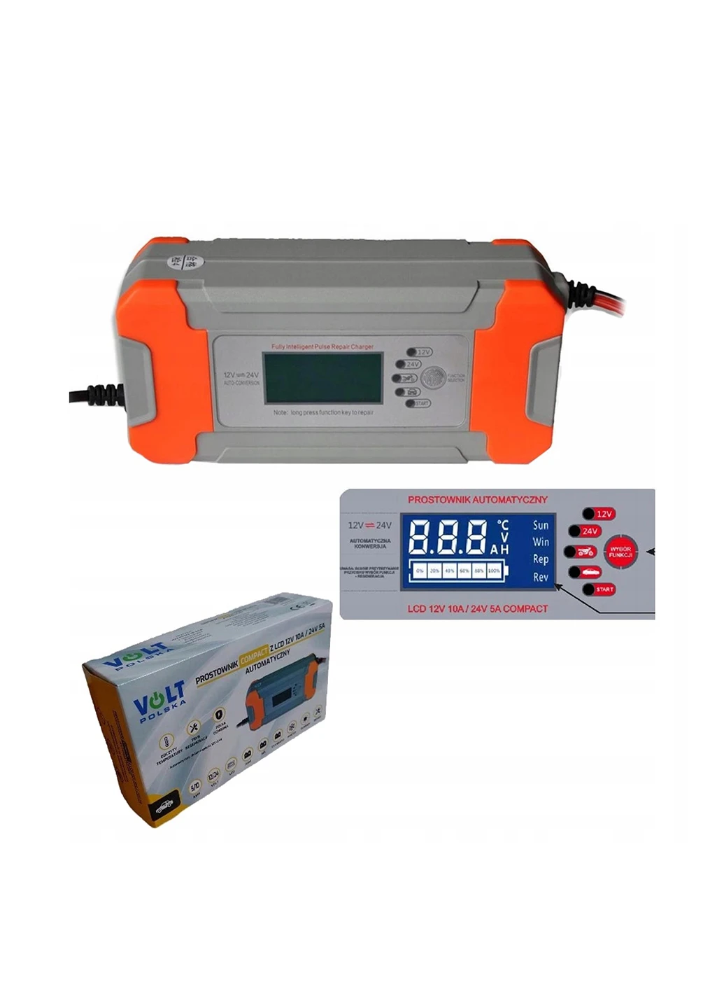 Универсальное зарядное устройство ZU 1012/12V/25V/10Ah для аккумулятора HMD (267648239)