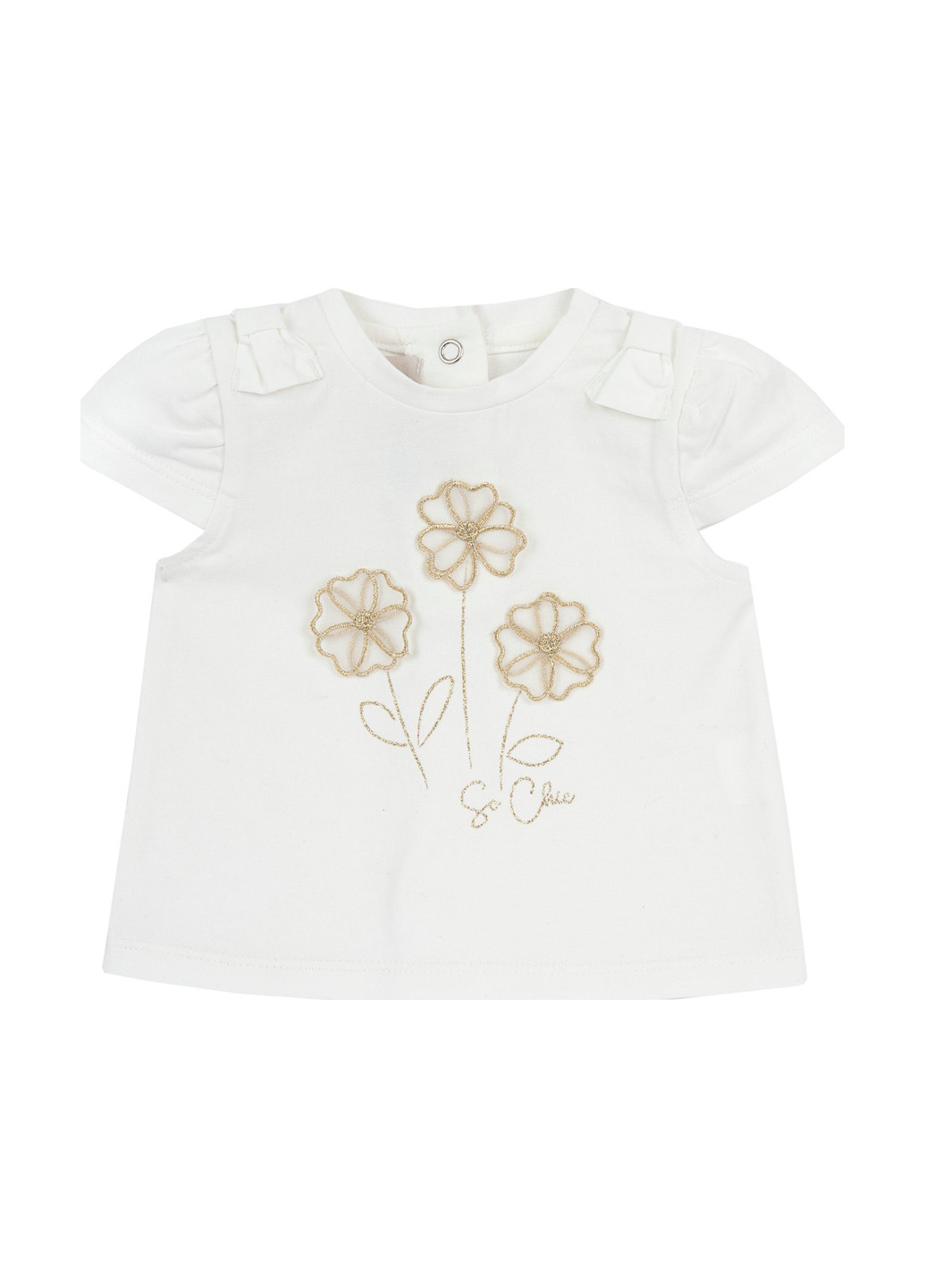 Белая летняя футболка Chicco