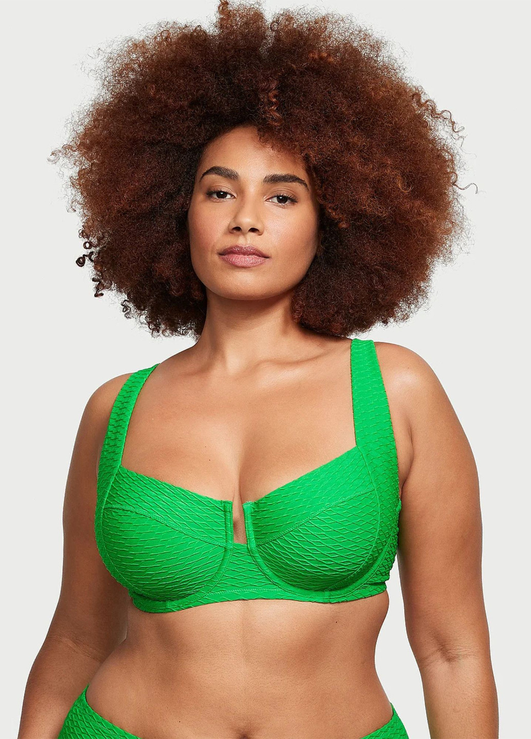 Зеленый летний купальник (лиф, трусики) раздельный Victoria's Secret