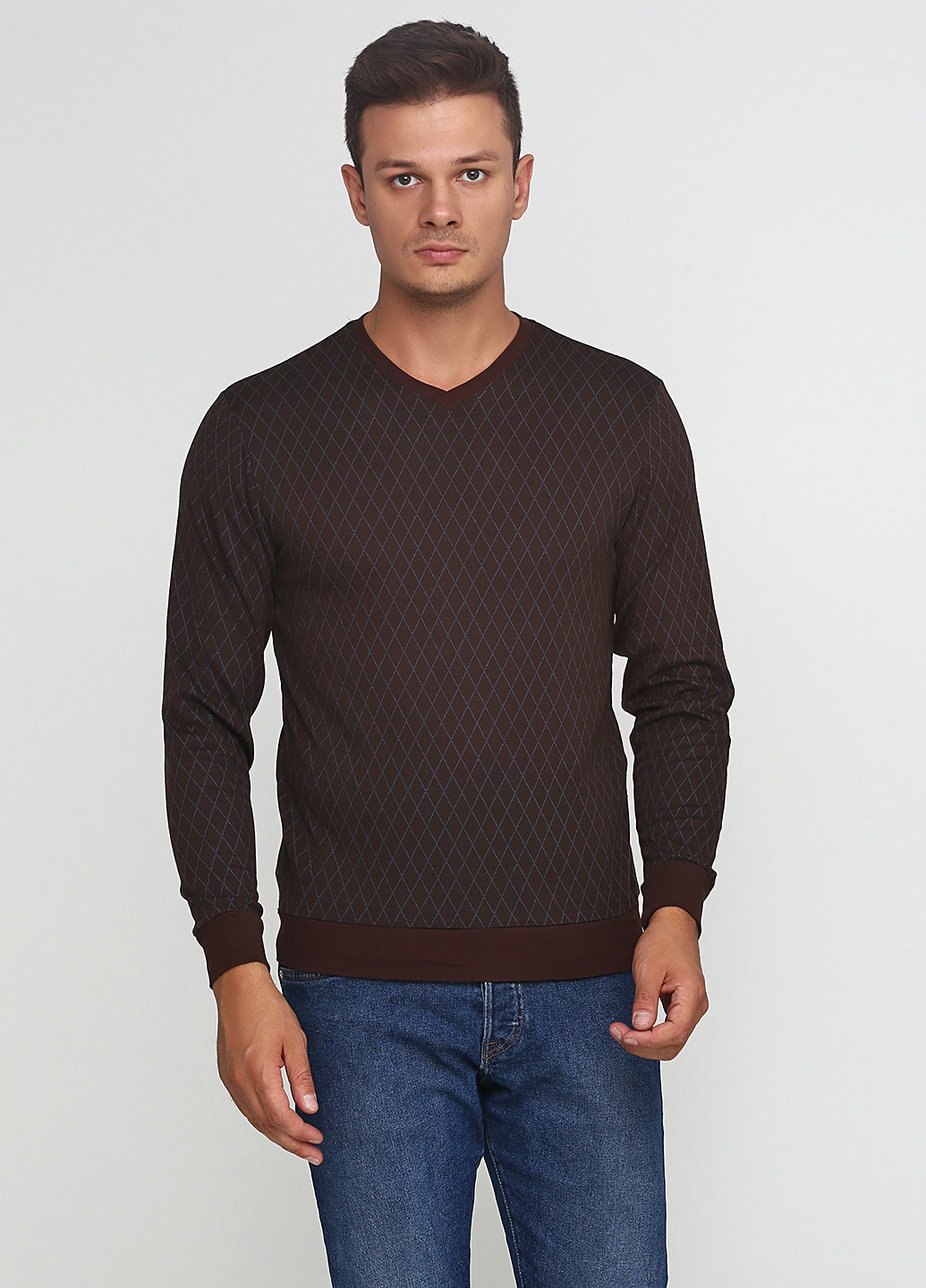 Коричневый демисезонный пуловер пуловер MSY