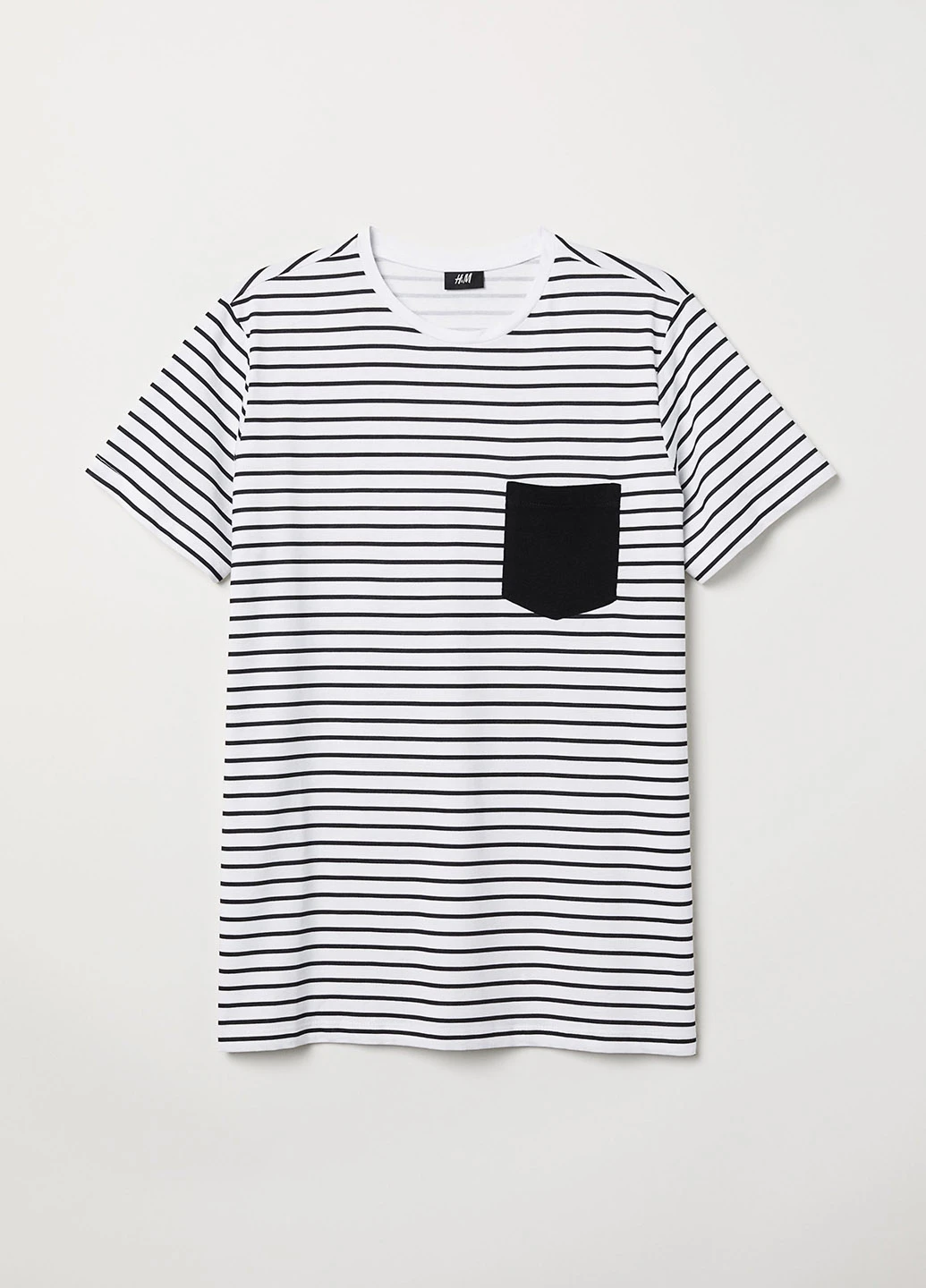 Черно-белая футболка H&M