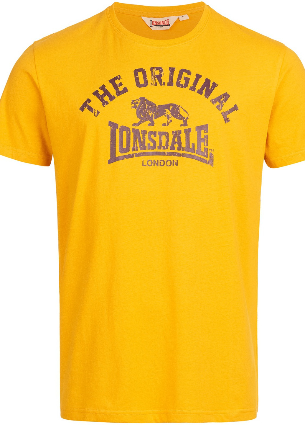 Желтая футболка Lonsdale ORIGINAL