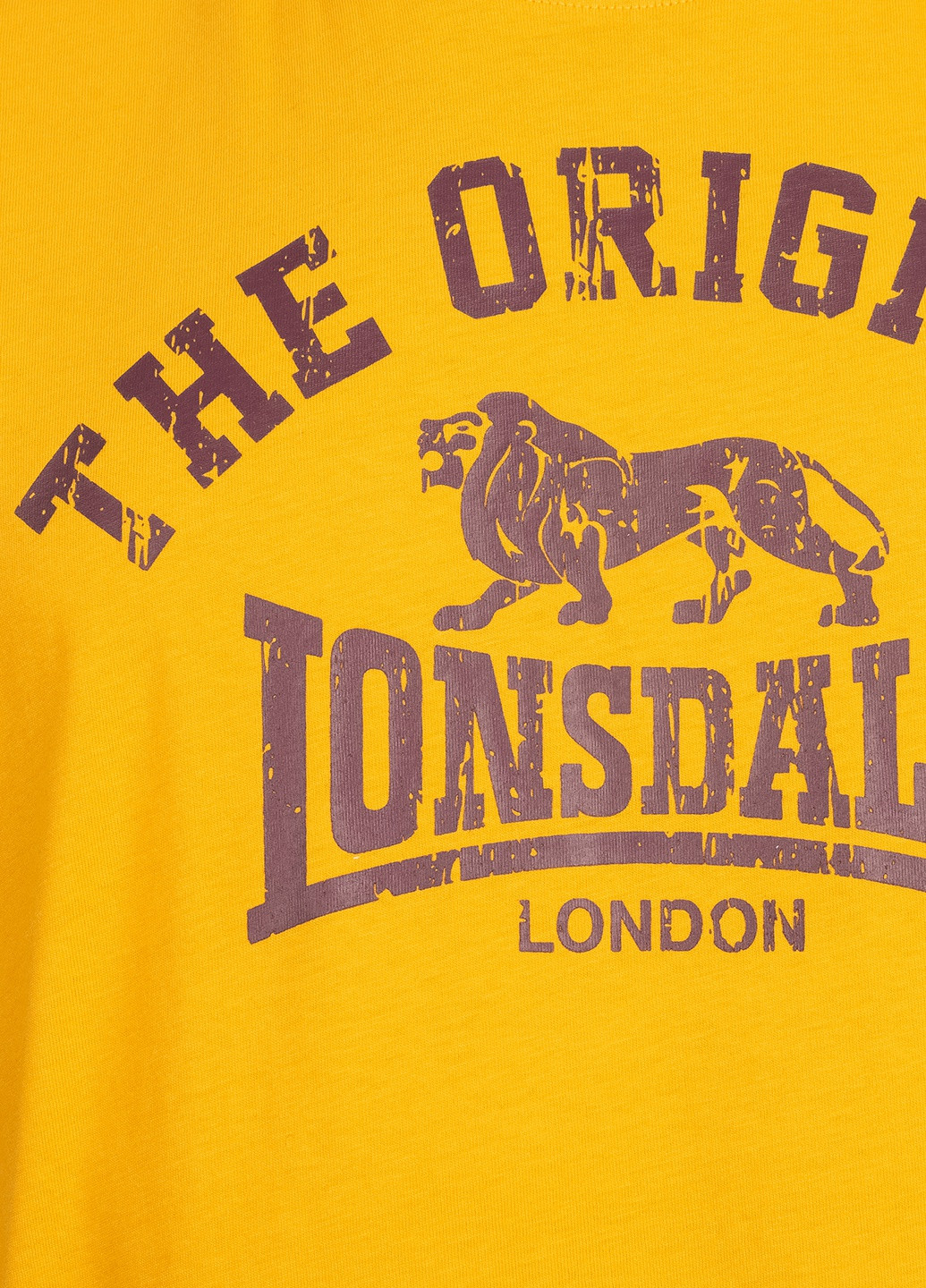 Желтая футболка Lonsdale ORIGINAL