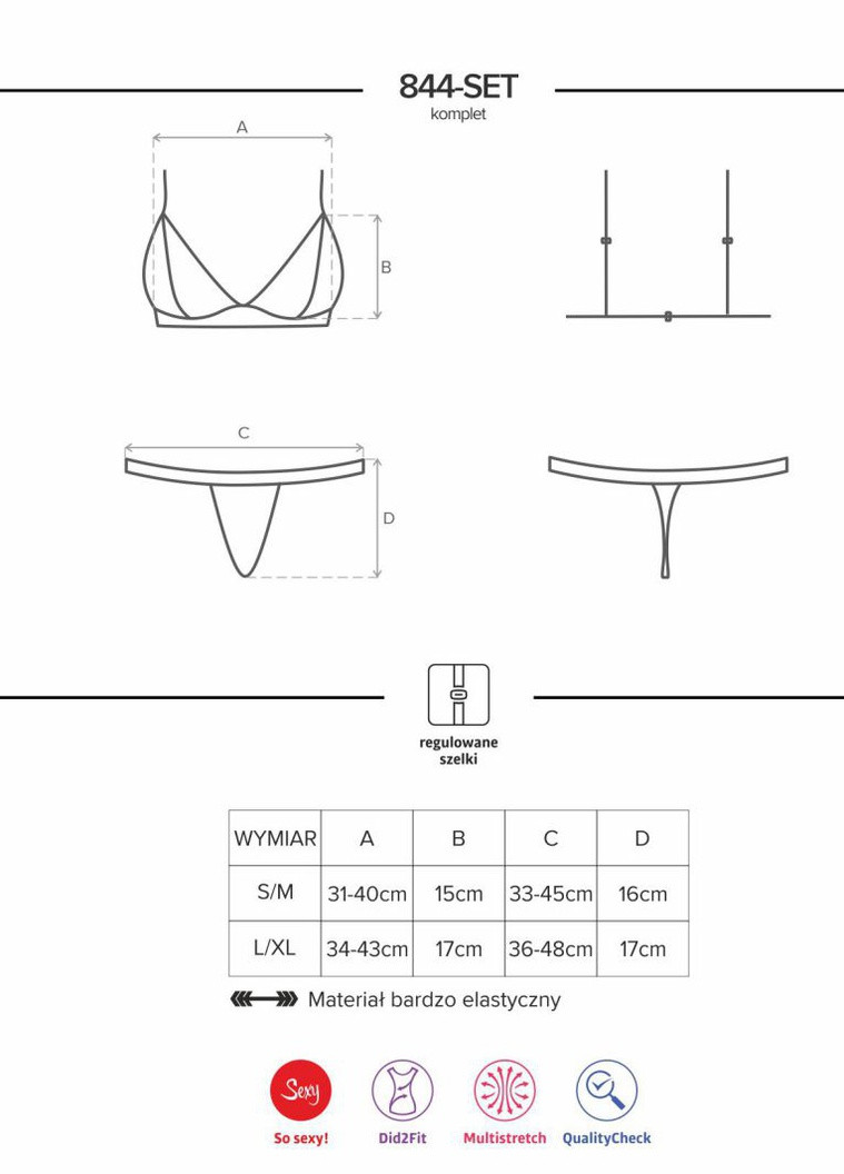 Синій демісезонний комплект Obsessive