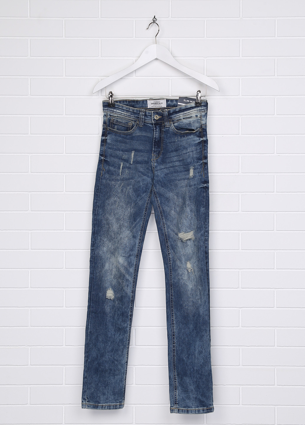 Джинсовые демисезонные со средней талией джинсы Springfield